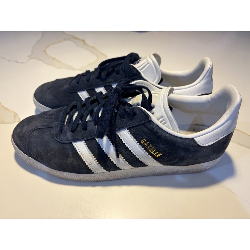 adidas Gazelle Men's Blue/White Suede Lace Up Sneakers US 10.5 BB5478